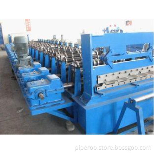 380V 50Hz Steel Tile Roll Forming Machine with PLC Compture
